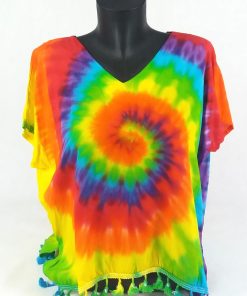 Camisa tie dye con flecos colores-mujer-ropa estampada-AK Colores